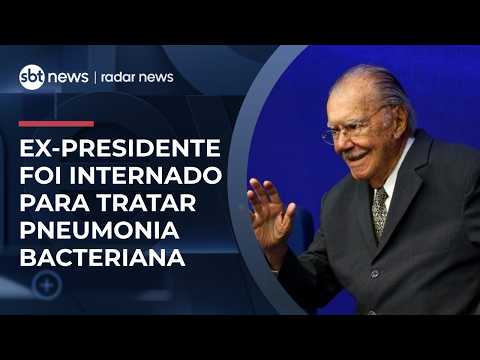 José Sarney, de 96 anos, é internado em São Paulo para tratamento de pneumonia | #RadarNews