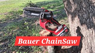 Bauer 20V Chainsaw Tutorial How to Use & Tighten Chain