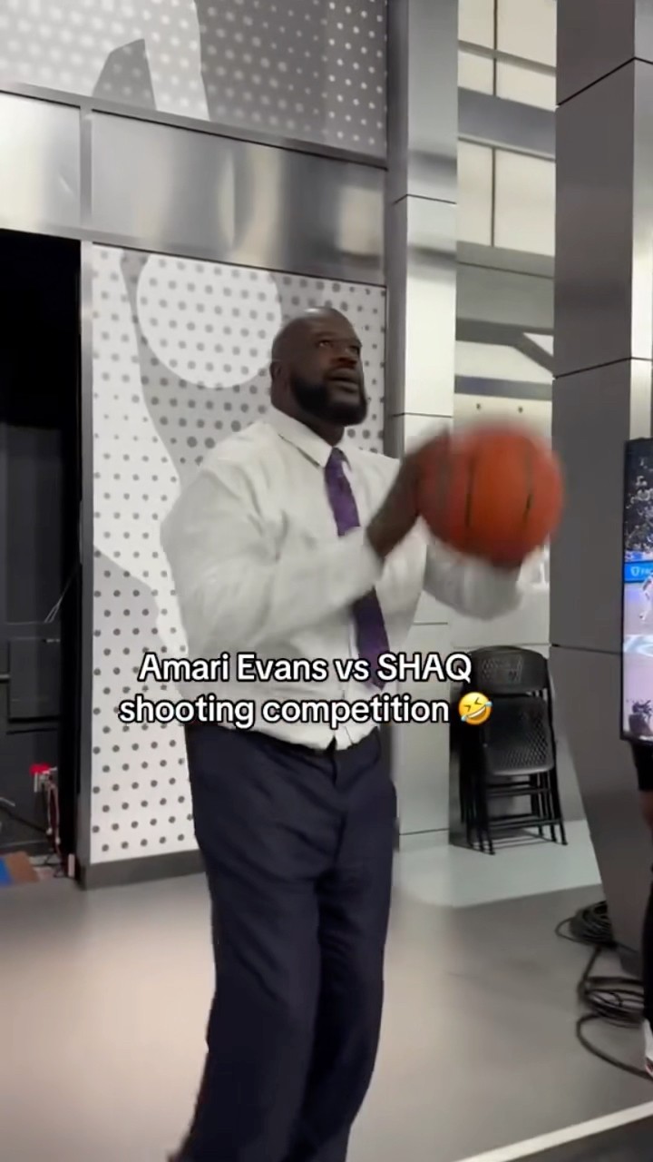 Shaq invited Amari and Jeremiah to the Inside The NBA set ? #shorts #basketball #overtime #ote