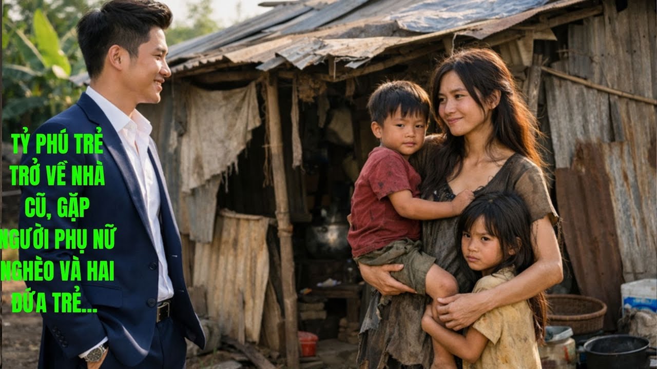 TỶ PHÚ TRẺ TRỞ VỀ NHÀ CŨ, GẶP NGƯỜI PHỤ NỮ NGHÈO VÀ HAI ĐỨA TRẺ… CUỘC GẶP GỠ THAY ĐỔI CẢ MỘT ĐỜI