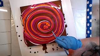Spiral Blossom - Kristin Lustig Style/ Fluid Art (34)