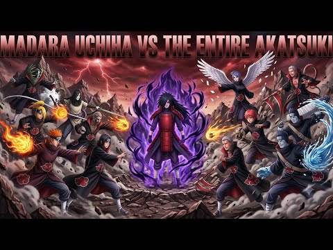 Madara Uchiha vs Every Akatsuki Member | The Ultimate Battle of Legends 👿👿