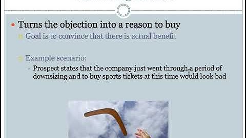 Overcoming Objections - Part II