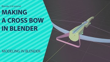 making a cross bow in blender 2 8