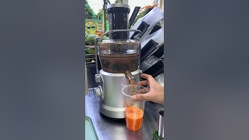 Ép nguyên củ cà rốt to bằng cổ tay mà không cần cắt nhỏ với Máy ép nhanh UNIBLEND SS-01 😱😱😱
