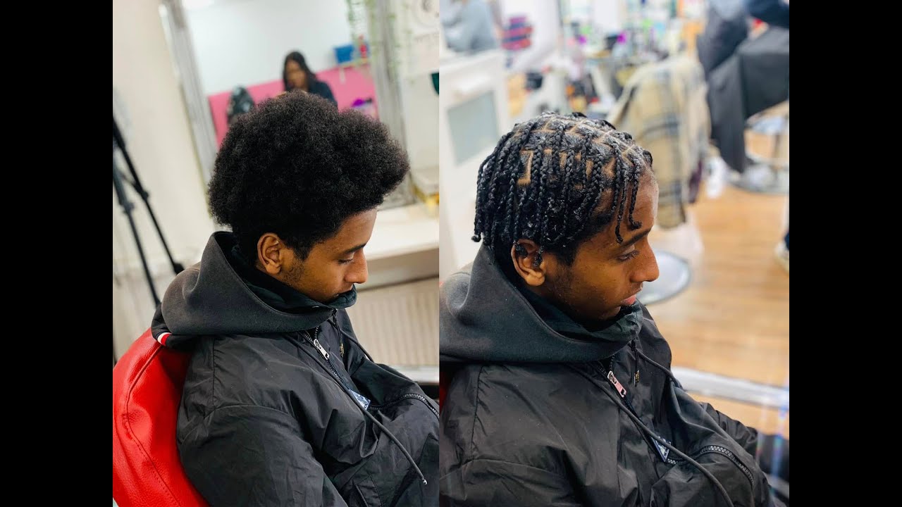 BOX BRAIDS ON SOFT 4A AFRO HAIR 