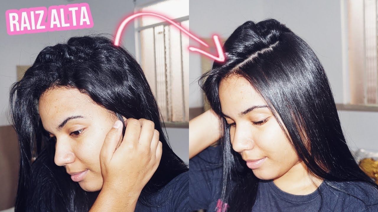 COMO ESCONDER RAIZ ALTA | ROTINA CAPILAR 8 meses sem HENÊ | Joelma Daiane