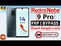 Finally Without Pc 🔥 🔥 2024 || Bypass Google Verification on REDMI Note 9 Pro MIUI 14 FRP Bypass100%