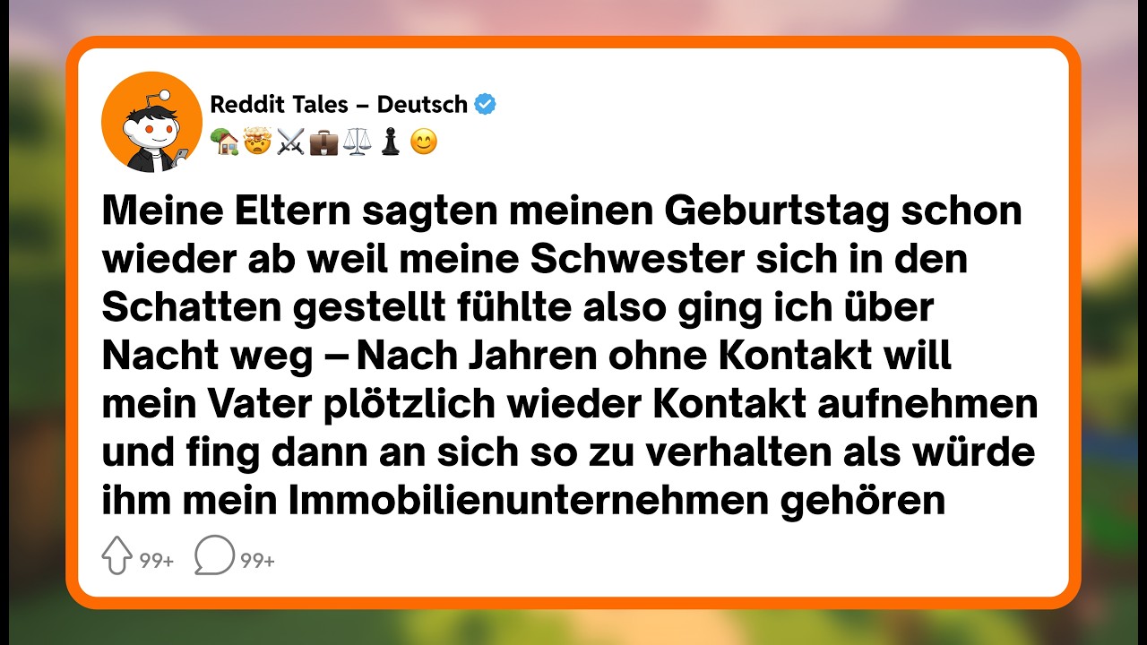 Mit der Jacke noch an stand ich in der Küche, als meine Mutter mir sagte, mein Geburtstag sei abgesagt – weil meine Schwester sich in den Schatten gestellt fühlte. Ich hatte vor einer Woche...
