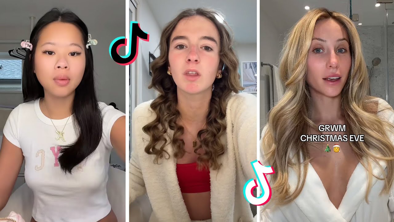 Makeup Tutorial Tiktok Compilation - GRWM  ( Get Ready With Me ) ❤️(Skincare, Makeup, Outfits) 1827