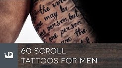 60 Scroll Tattoos For Men 