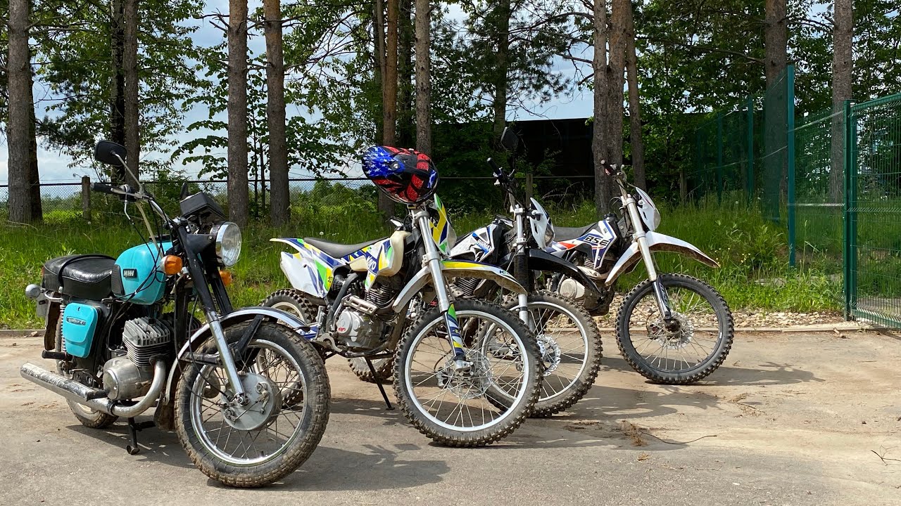 Покатушки на Иж юпитер 4| BSEJ1|kayo k1|Sharmax rx240| baltmotors200