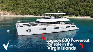 Lagoon 630 Power catamaran for Sale  full walkthrough with commentary.