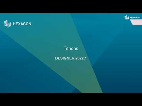 Tenons | RADAN 2022.1