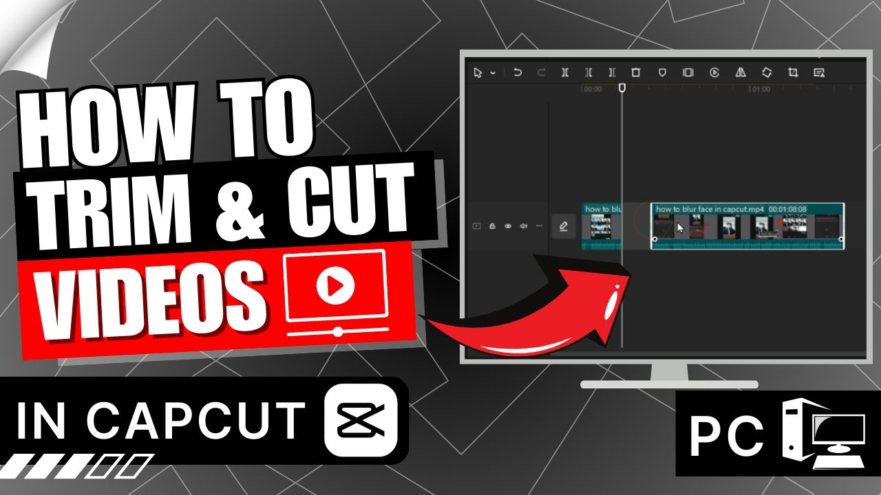 How to Trim & Cut Video in CapCut PC / Desktop - YouTube