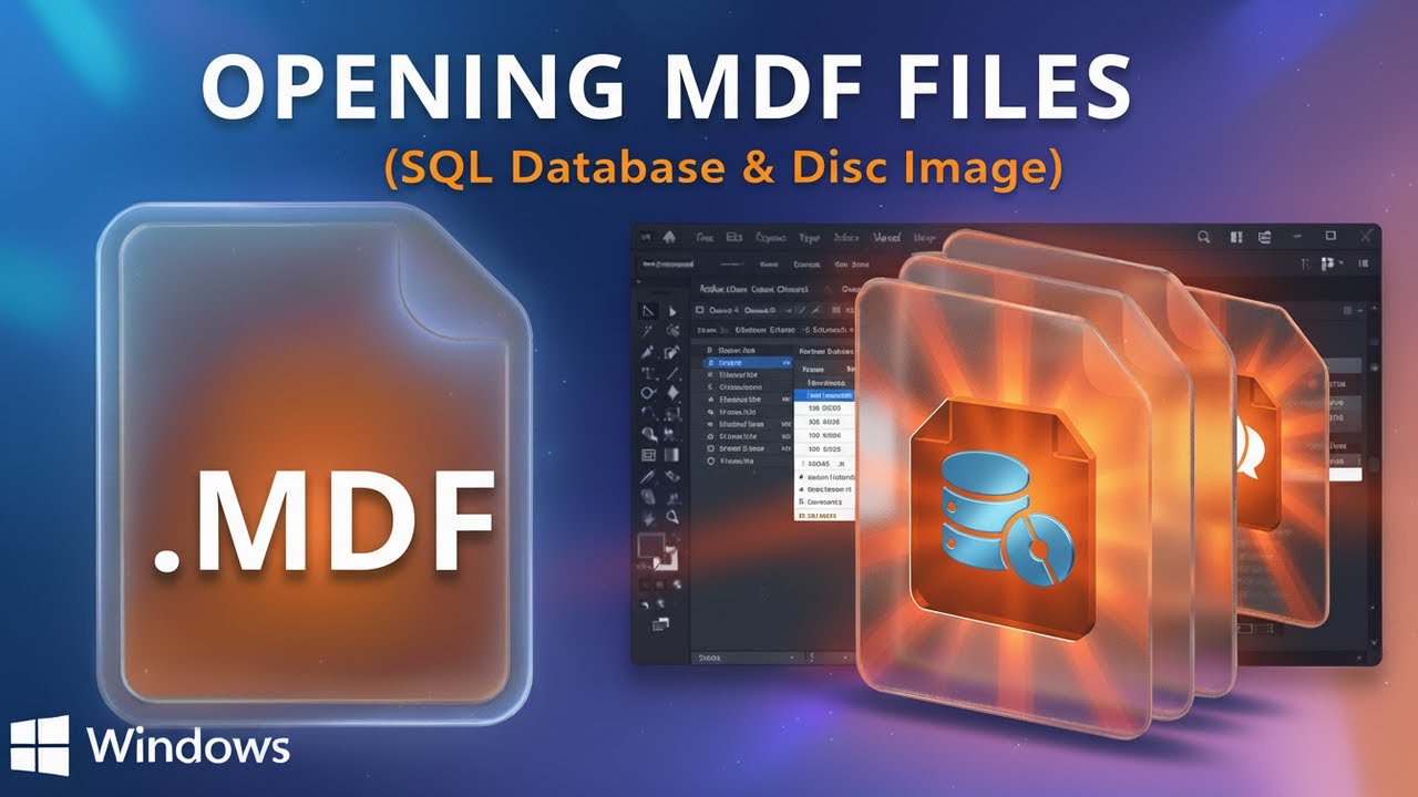 Opening MDF Files (SQL Server Management Studio) - YouTube