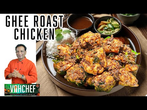Black ghee roast chicken - "Ghee Roast Chicken with Blackened Slow-Cooked Masala: Flavourful recipe
