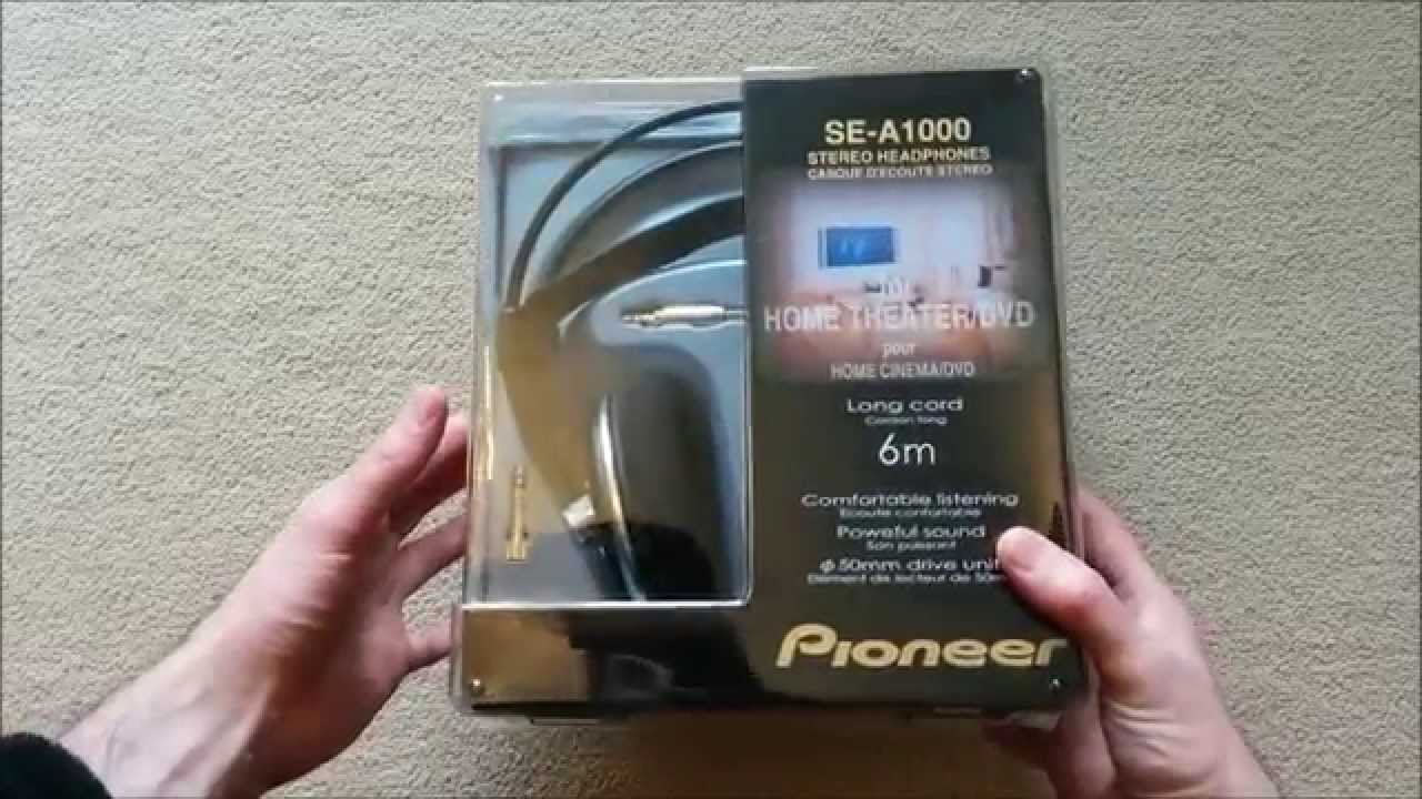 Pioneer SE-A1000 audiophile headphones Unboxing - YouTube