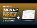 How to Sign Up & Complete Your Profile on Medatiq Markets in Seconds
