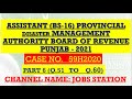 ASSISTANT (BS-16) 59H2020 PROVINCIAL DISASTER MANAGEMENT AUTHORITY BOR SOLVED PAPER PART 6