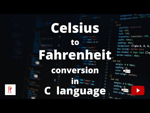 Celsius to Fahrenheit temperature conversion in C programming language in detail | In Hindi