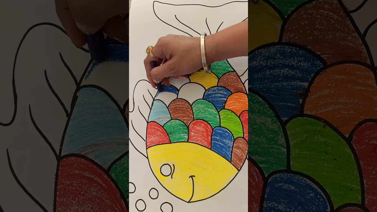 Happy fish drawing 🐠