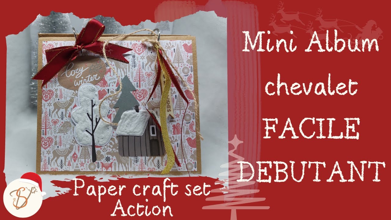 Mini album chevalet FACILE pour Noël - Débutant