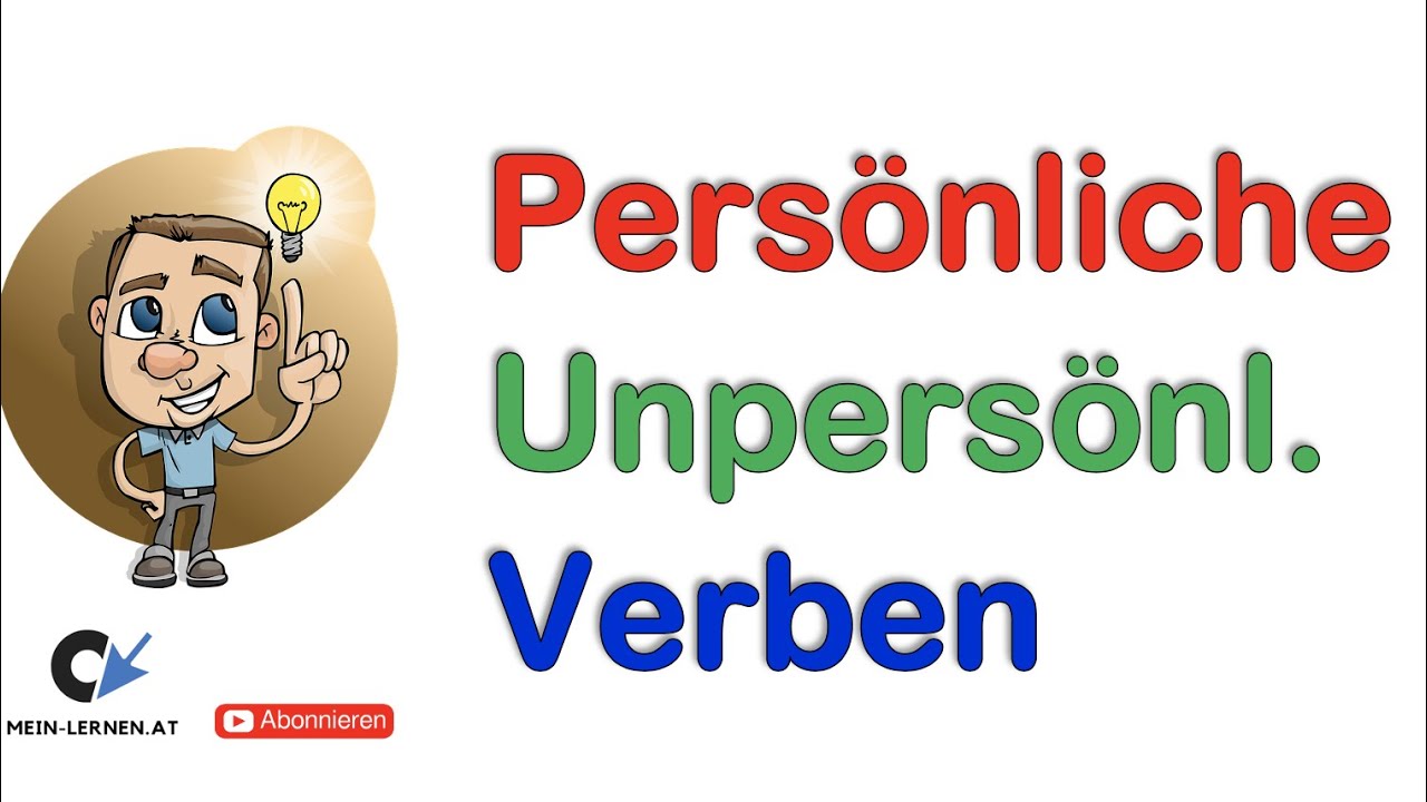 Persönliche oder unpersönliche Verben