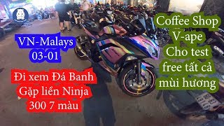 #motoVlog #Benelli600 #Benelliteam Đi xem đá banh gặp ngay Ninja 300 độ 7 màu của XL Team.