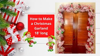 How to Make a Christmas Garland Over the Door,