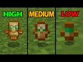 minecraft texture quality: HIGH vs MEDIUM vs LOW