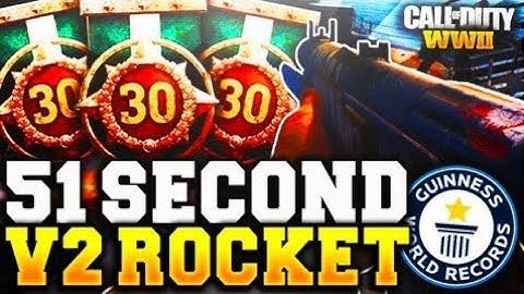 WW2: INSANE FAST 51 SECOND V2 ROCKET ON CORE!  *WORLDS FASTEST V2 ROCKET NON SHIPMENT*