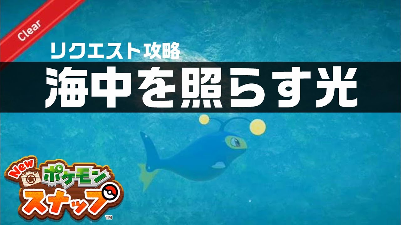 海中を照らす光 Newポケモンスナップ リクエスト攻略 Youtube