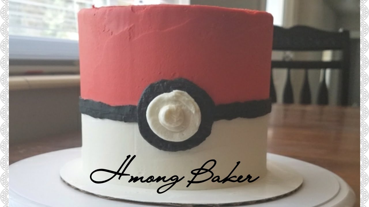 Pokemon Pokeball Cake Youtube