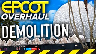DEMOLITION COMPLETE at EPCOT! - April 2021 Construction Tour