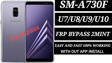 Samsung A8+ SM-A730f Android Pie 9.0 FRP Bypass U7/U8/U9/U10 Easy Fast 100%Working