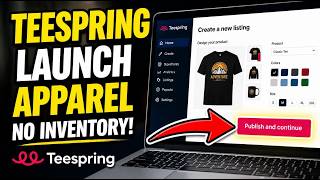 How to connect Teespring to launch apparel without upfront inventory - Quick Tutorial
