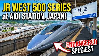 JR West 500 Series Bullet Train at Aioi, Japan