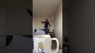 Jumping into coffee cup!! #shorts