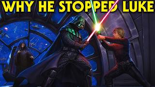 Why Vader DIDN'T Let Luke Kill the Emperor