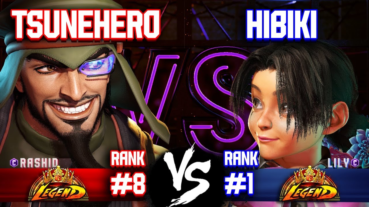 SF6 HIBIKI (#1 Ranked Lily) vs TSUNEHERO (#8 Ranked Rashid) High Level ...