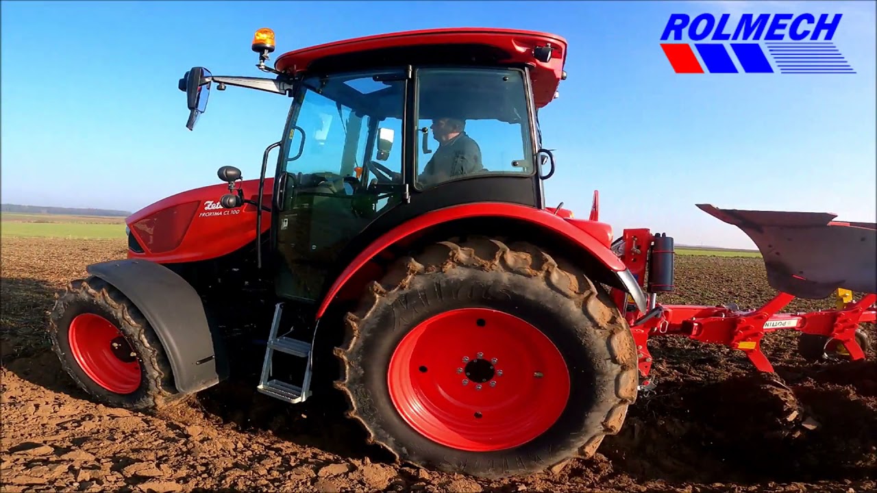 ZETOR PROXIMA 100 CL w orce z  Pöttinger SERVO 25 | ROLMECH