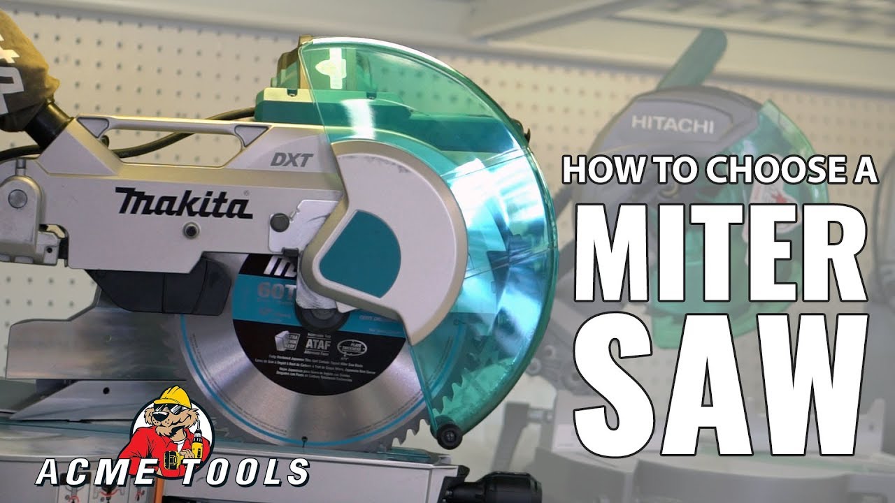 How to choose a miter saw - YouTube