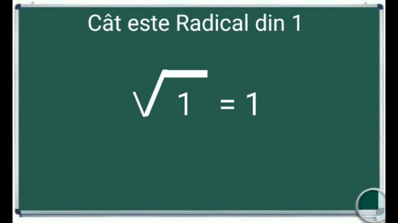 Cat Este Radical Din 3 La Puterea 2 Cat este Radical din 1 exemple exercitii matematica - YouTube