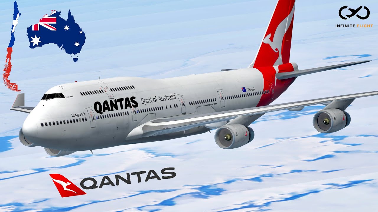 [ANTARCTICA] Infinite Flight: Sydney (SYD) to Santiago (SCL) | Qantas | Boeing 747-400