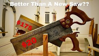 Restoring a Backsaw (And Comparing It's Performance To New Saws)
