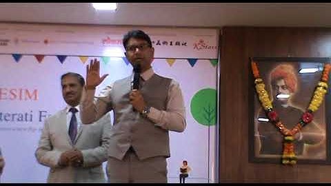 Unveiling of the book "Click!" by Jagmohan Bhanver & Komal Bhanver at the VESIM Literati Fest 2018