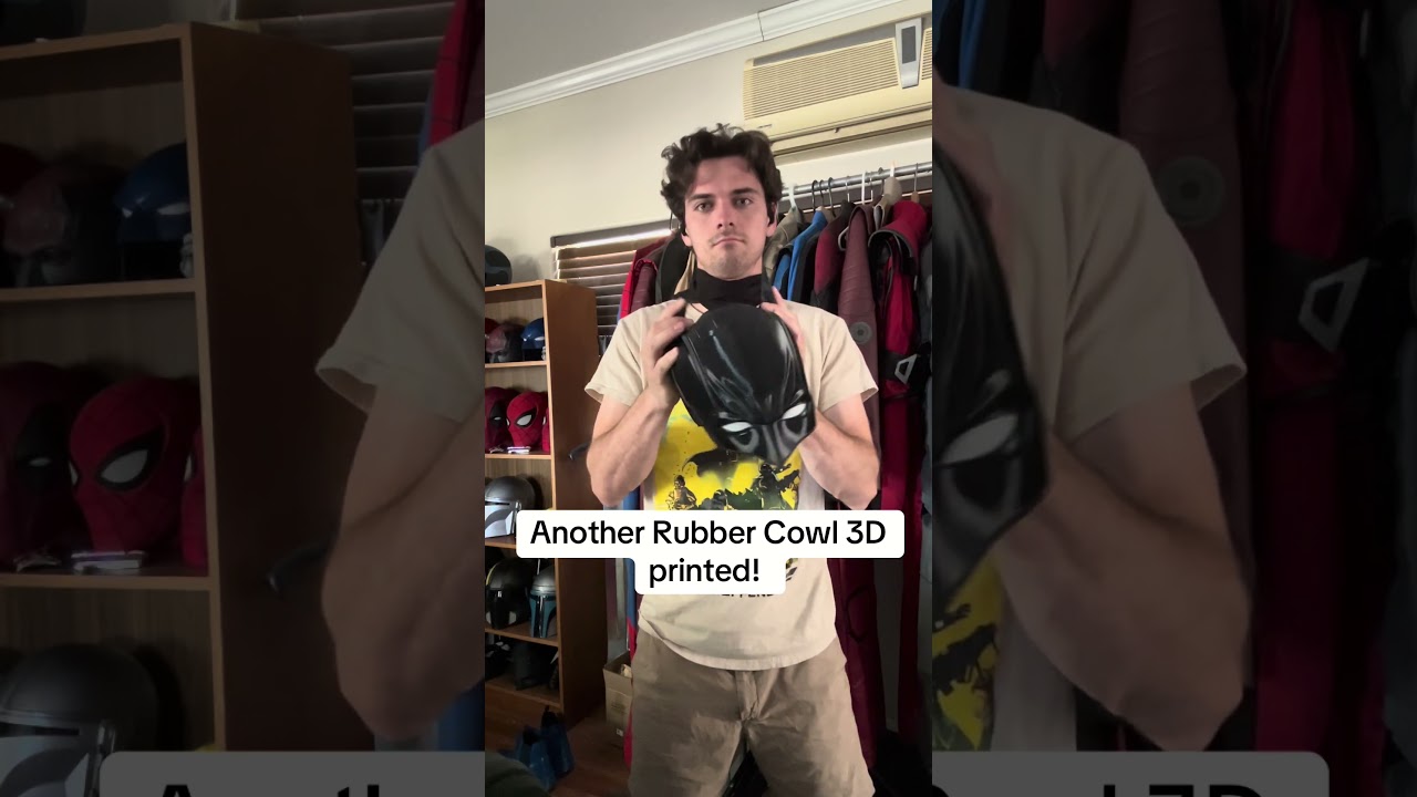 3D Printed Flexible Batman Cowl
