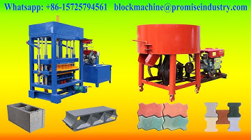 QT4-30 diesel engine hydraulic concrete road paver block making machine in ghana