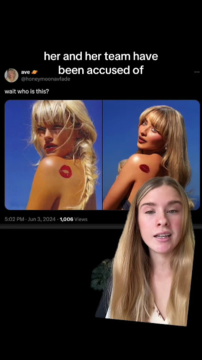 Sabrina Carpenter Accused Of Copying For Her Album Cover
